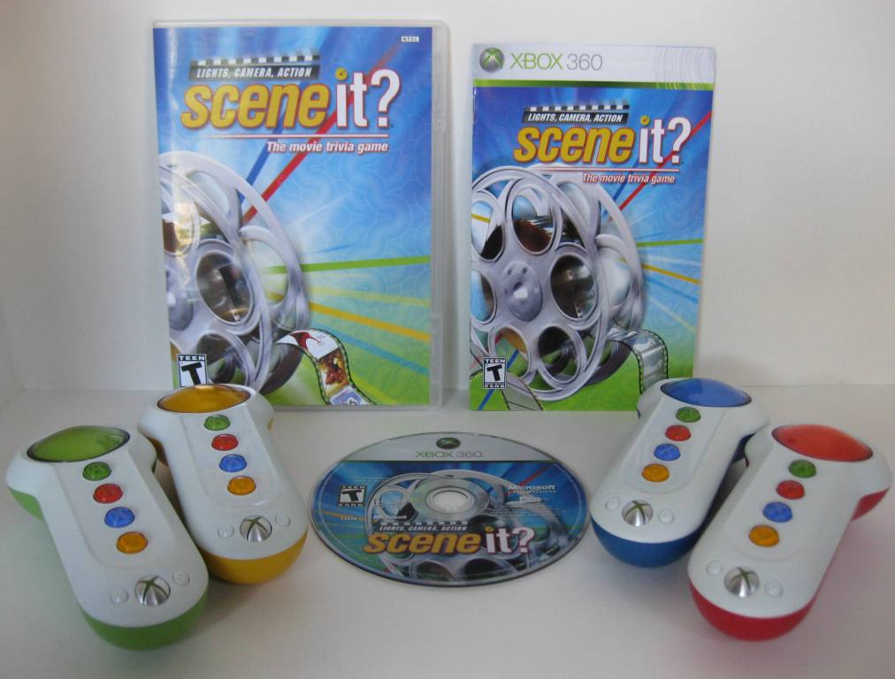 Scene It? Lights, Camera, Action (w/ 4 Buzzers) - Xbox 360 Game